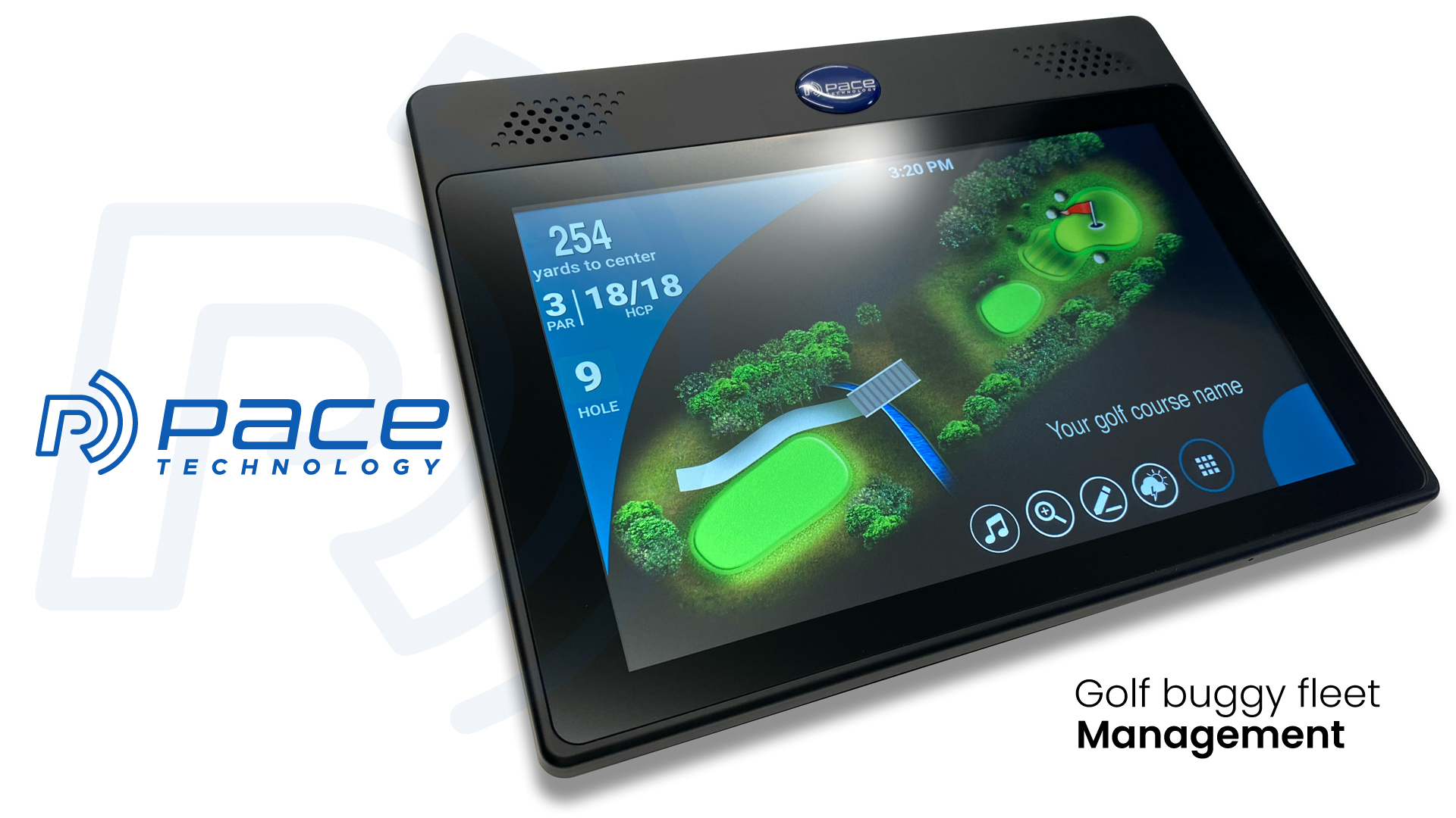PACE GPS for golf buggies UK.
